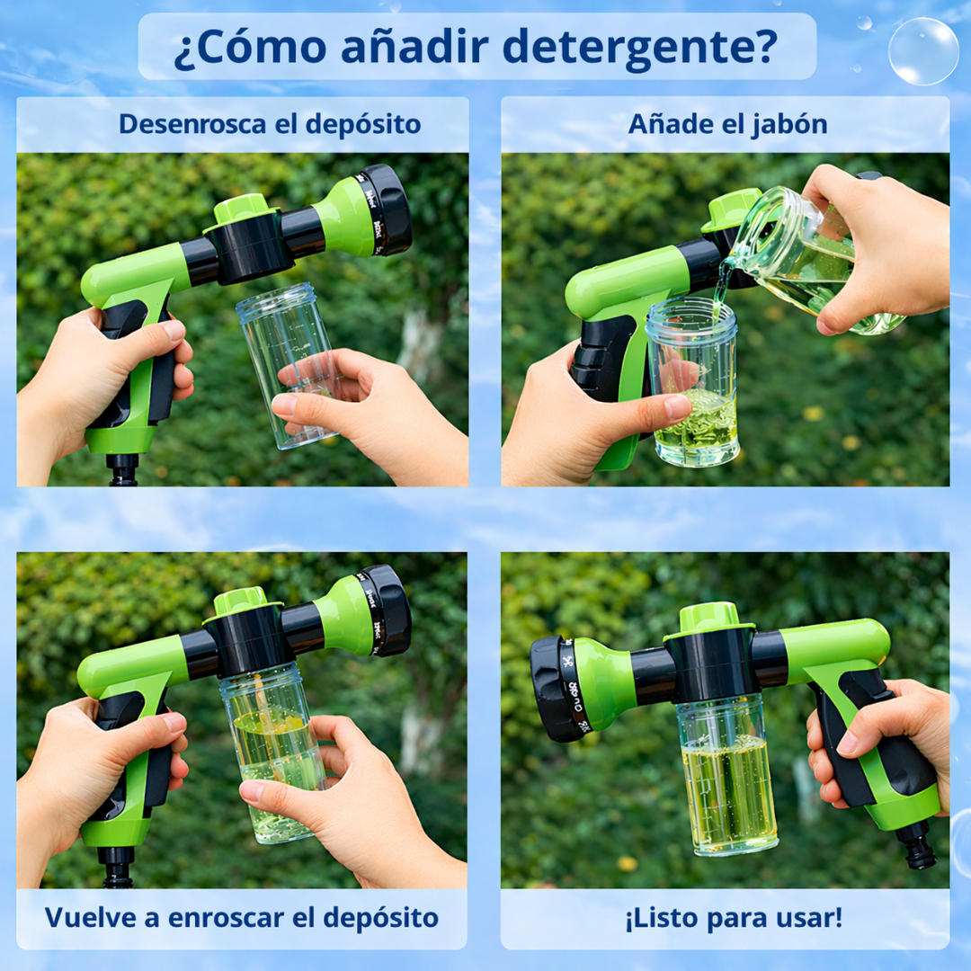 Ducha Portátil Para Perros Con Dispensador